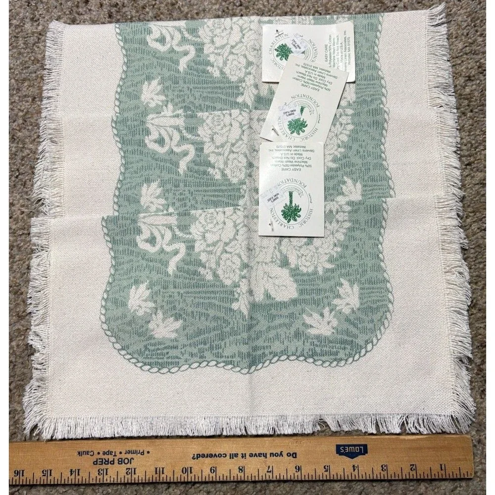 NOS Historic Charleston Foundation Carolina Damask Placemats – Set of 3